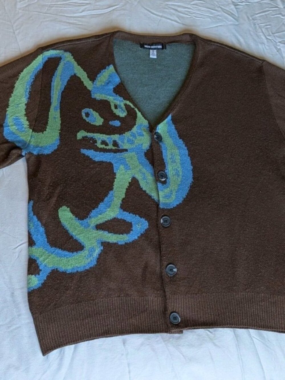 Urban Outfitters Grinning Bunny Cardigan Size M